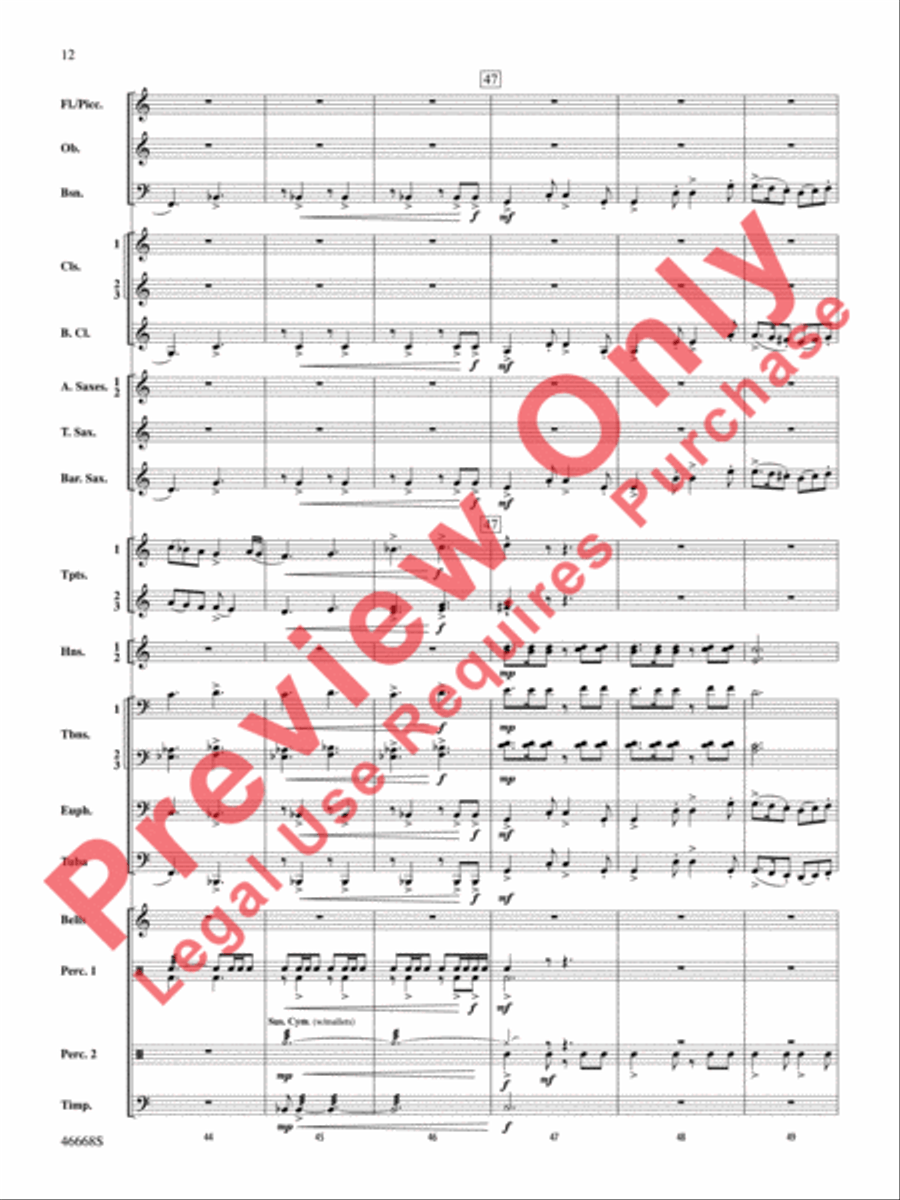 Skydance Concert Band scores gallery preview page 13