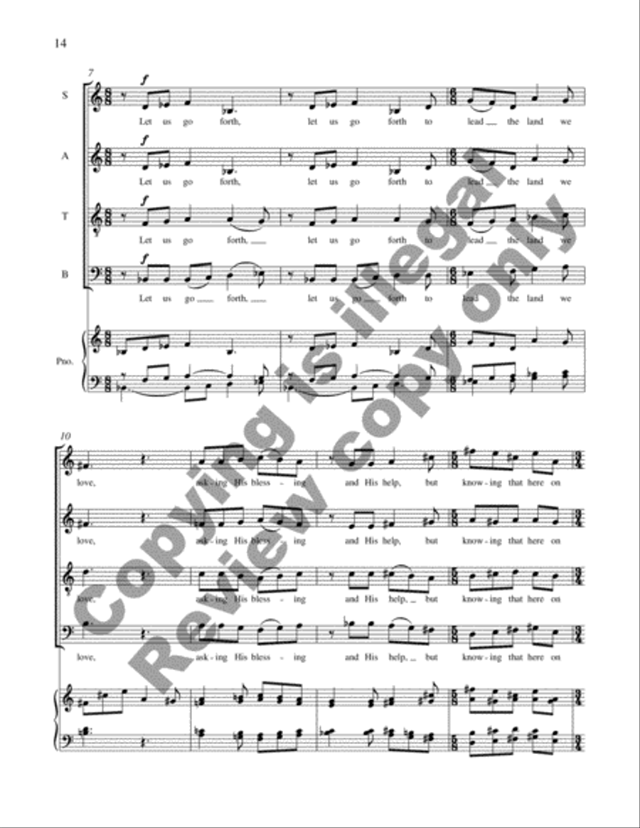 Let The Word Go Forth (Choral Score) 4-Part scores gallery preview page 12