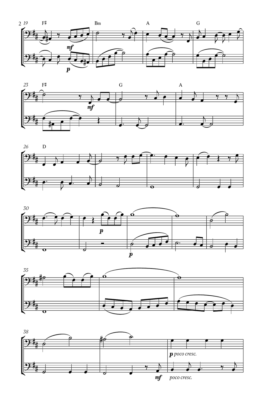 Mary, Did You Know? Mary, Did You Know? Trombone Duet scores gallery preview page 2