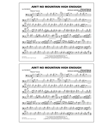 Book cover for Ain't No Mountain High Enough - 2nd Trombone