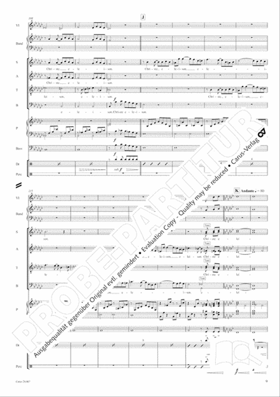 Missa latina 4-Part scores gallery preview page 10