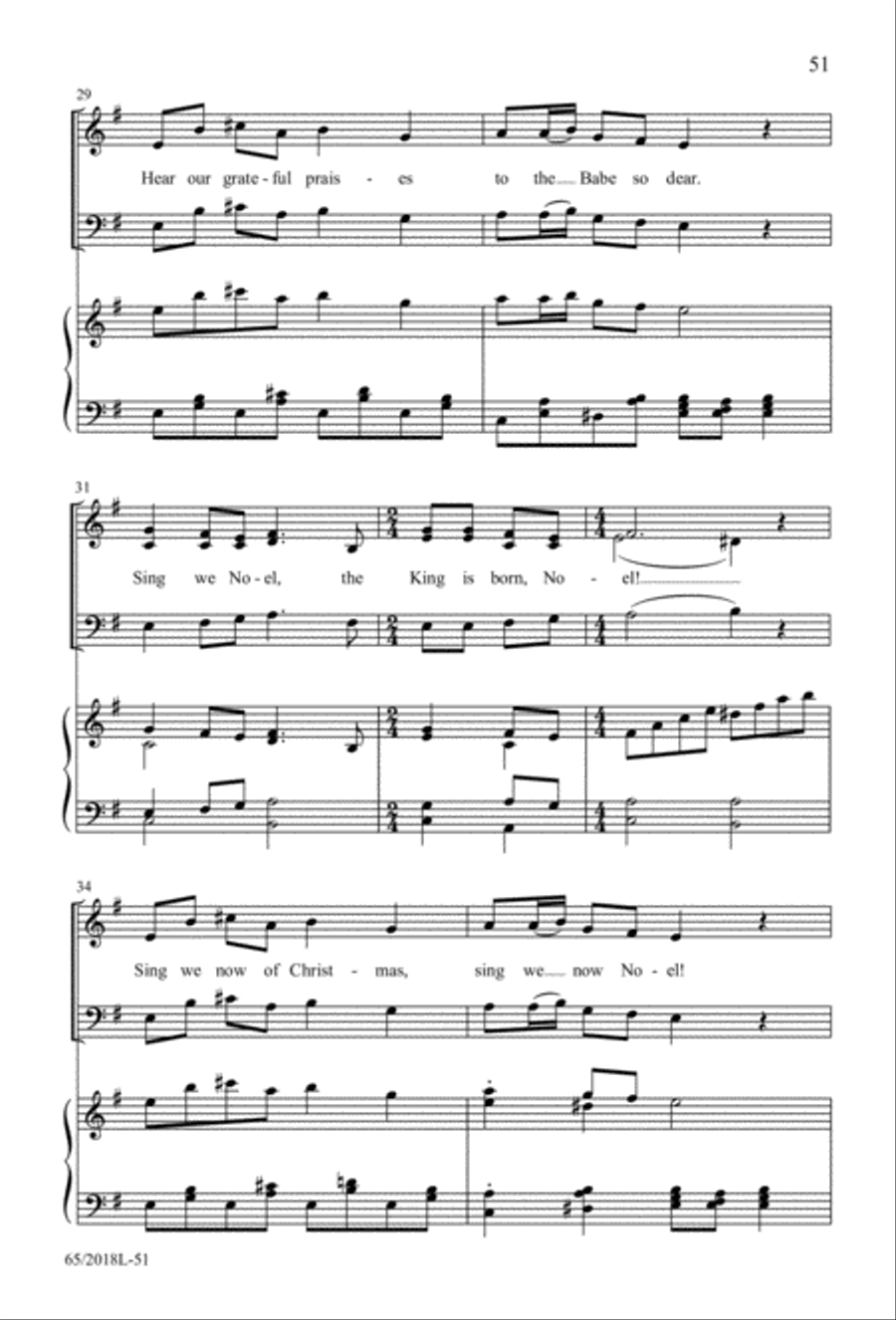 A Ceremony of Lessons and Carols 3-Part scores gallery preview page 52
