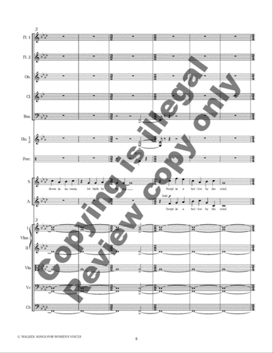 In Autumn (Orchestra Score) Choir scores gallery preview page 4