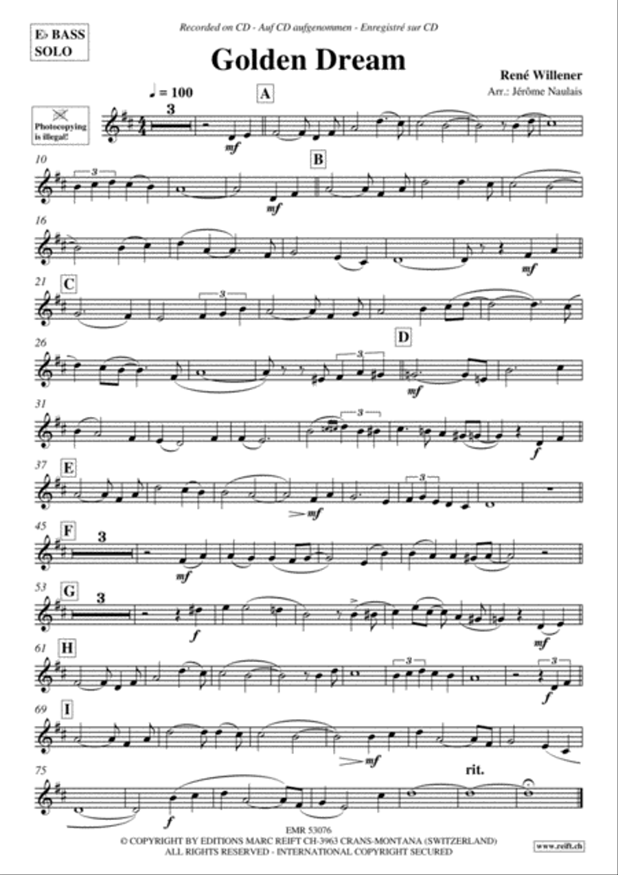 Golden Dream Piano Accompaniment scores gallery preview page 2