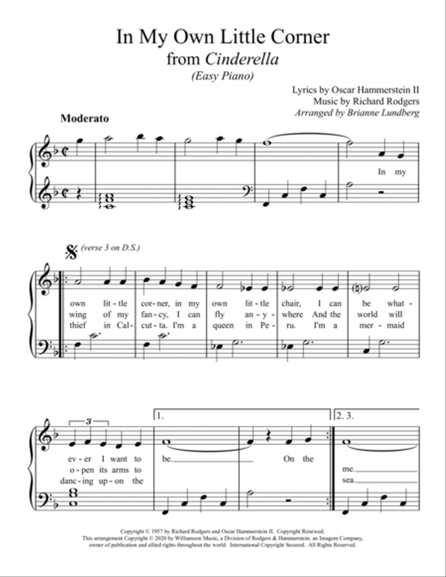 In My Own Little Corner Voice scores gallery preview page 2