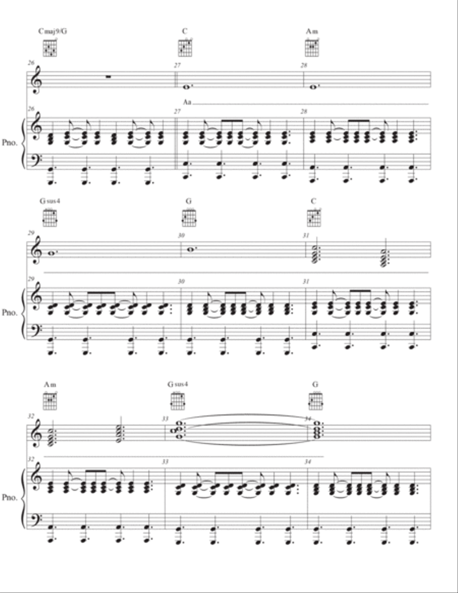LilYpas entrance Piano, Vocal, Guitar scores gallery preview page 3