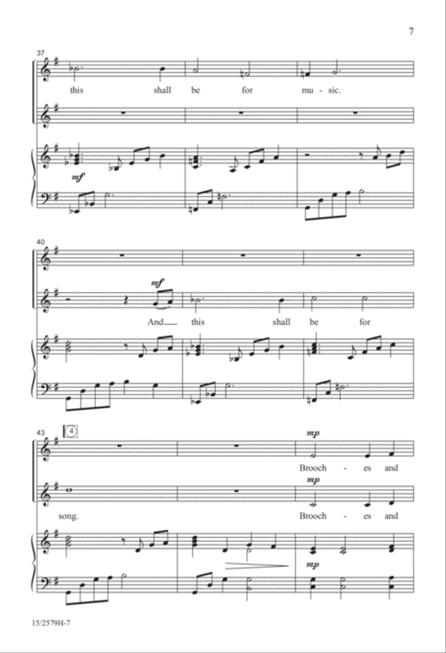 And This Shall Be For Music SSA scores gallery preview page 7