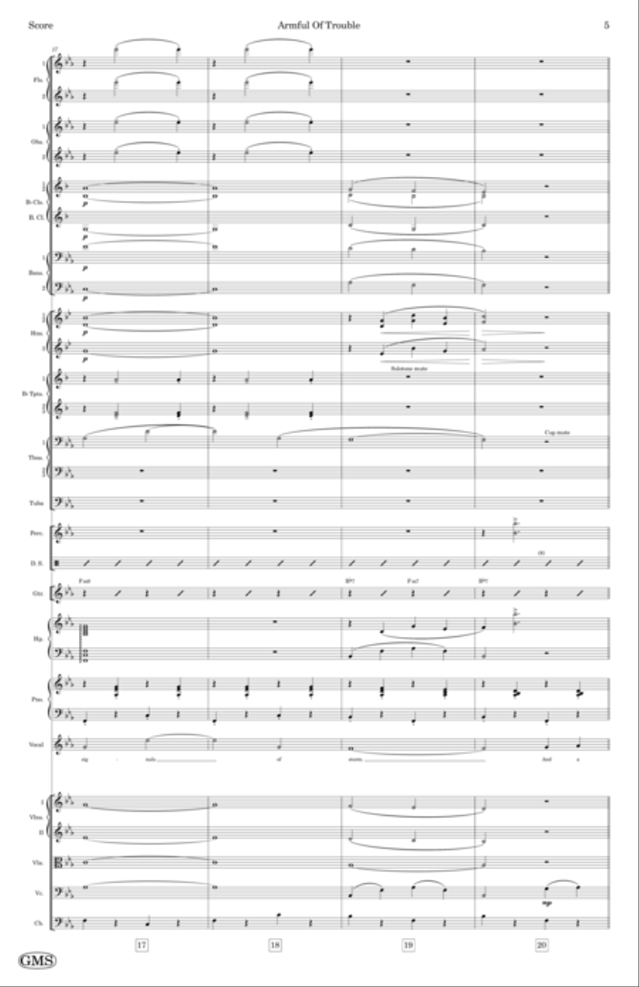 Armful Of Trouble Full Orchestra scores gallery preview page 5