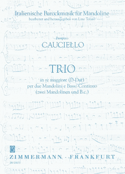 Trio per due Mandolini e Basso Continuo