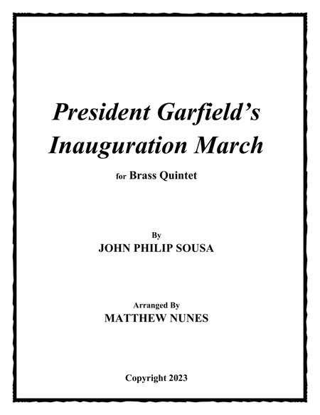 President Garfield's Inauguration March image number null