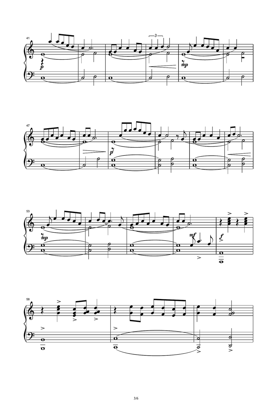 Work Song Work Song Piano Solo scores gallery preview page 3