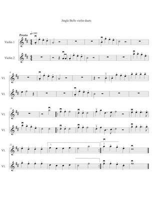 Jingle Bells (2 violin)
