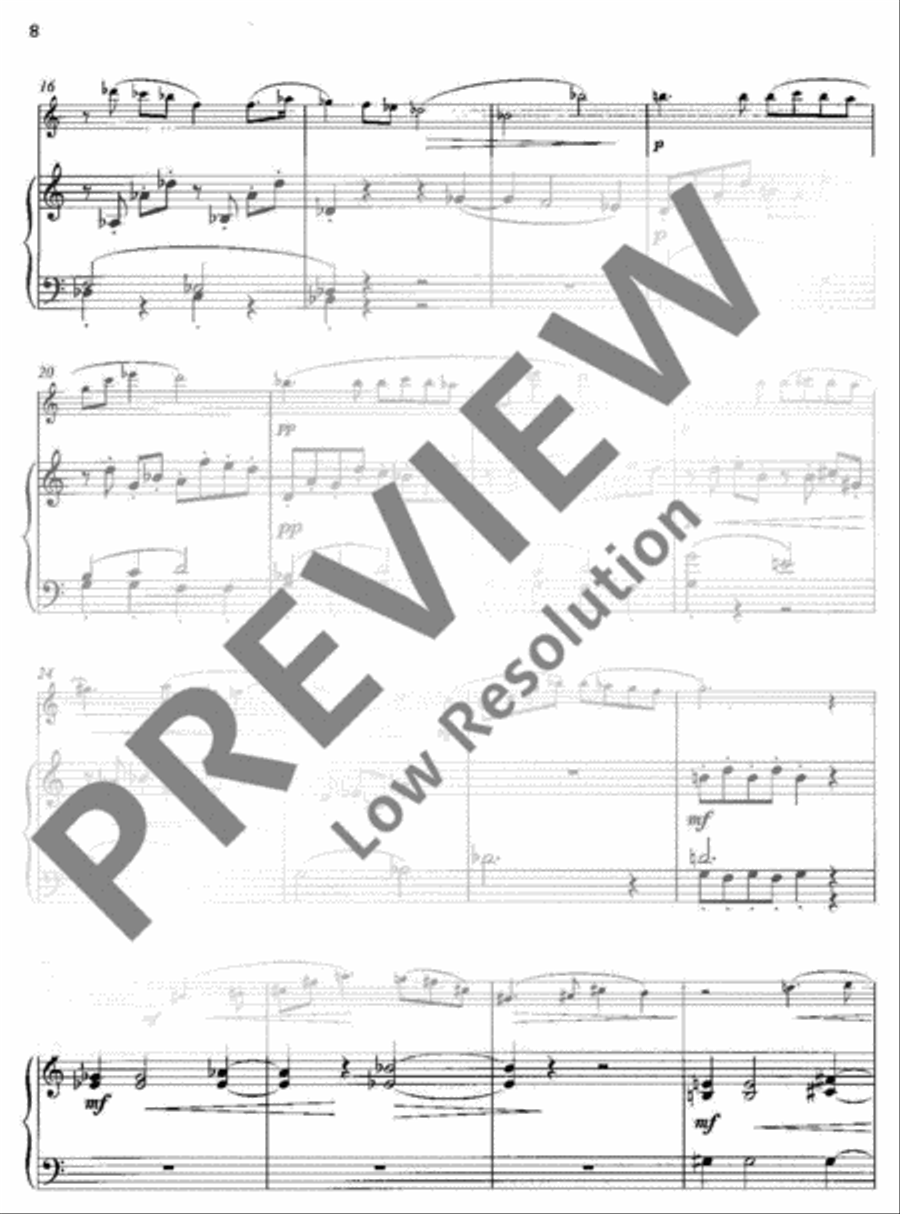 Evening Concert Flute Solo scores gallery preview page 9