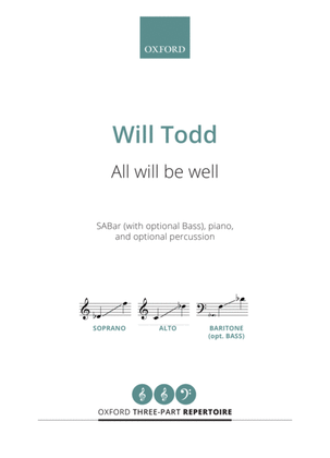 Book cover for All will be well