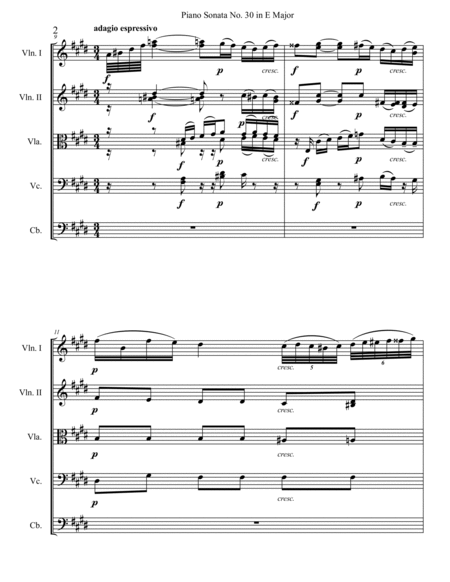 Piano Sonata No. 30