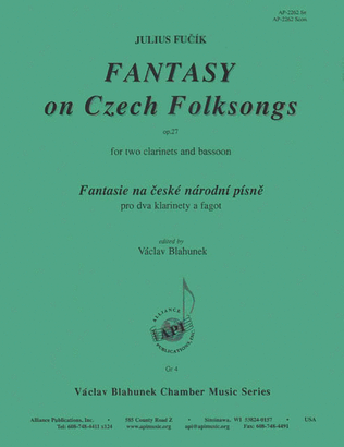 Fantasy On Czech Folk Songs For 2 Clnts & Bsn