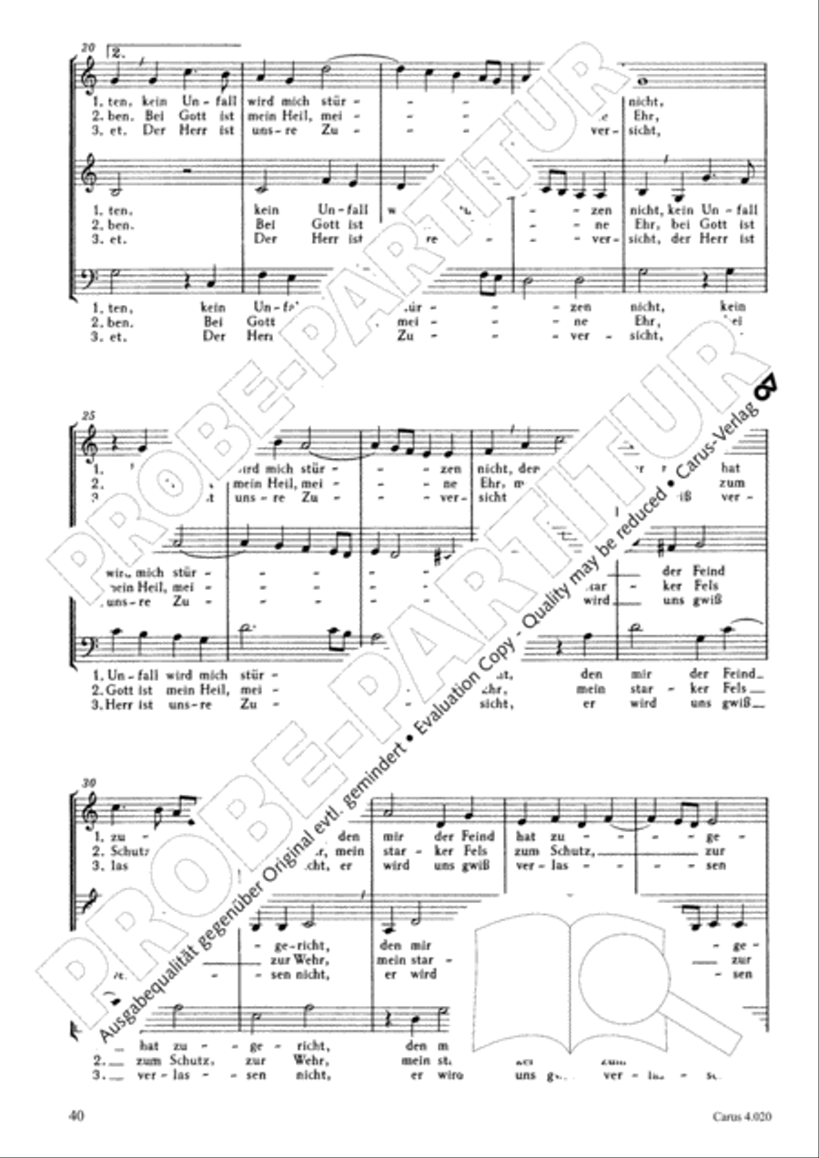 Calvisius: Tricinia. Psalmen und Motetten zu drei Stimmen Choir scores gallery preview page 41