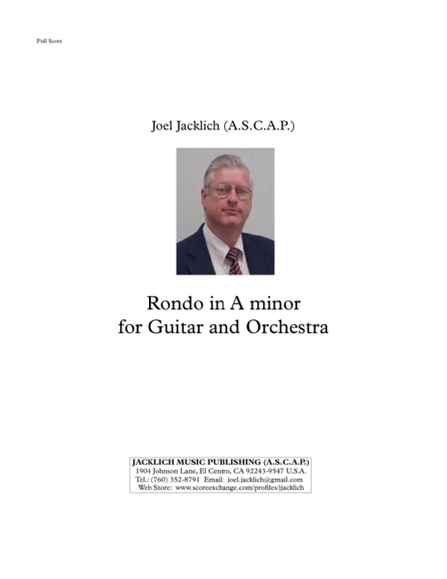 Rondo in A minor for Guitar and Orchestra image number null