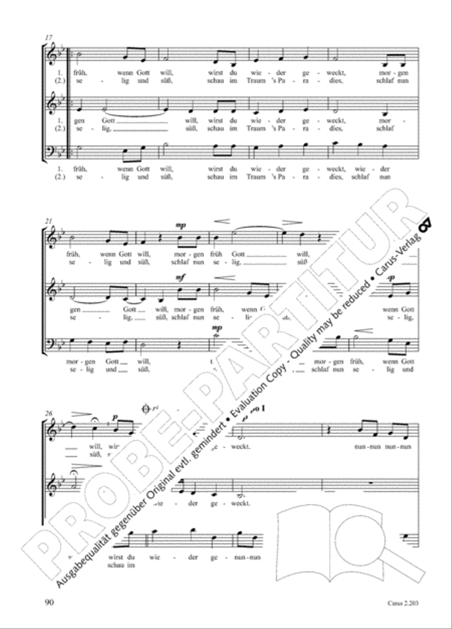 Loreley. Folk songs for choir (Loreley. Volkslieder fur Chor) Choir scores gallery preview page 96