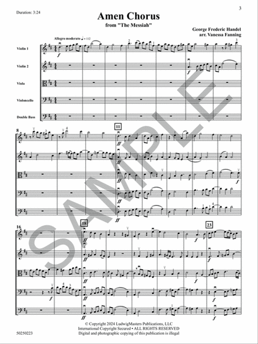 Amen Chorus from The Messiah by George Frideric Handel Choir - Sheet Music page 4