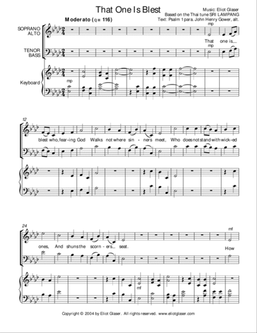 That One Is Blest Choir scores gallery preview page 2