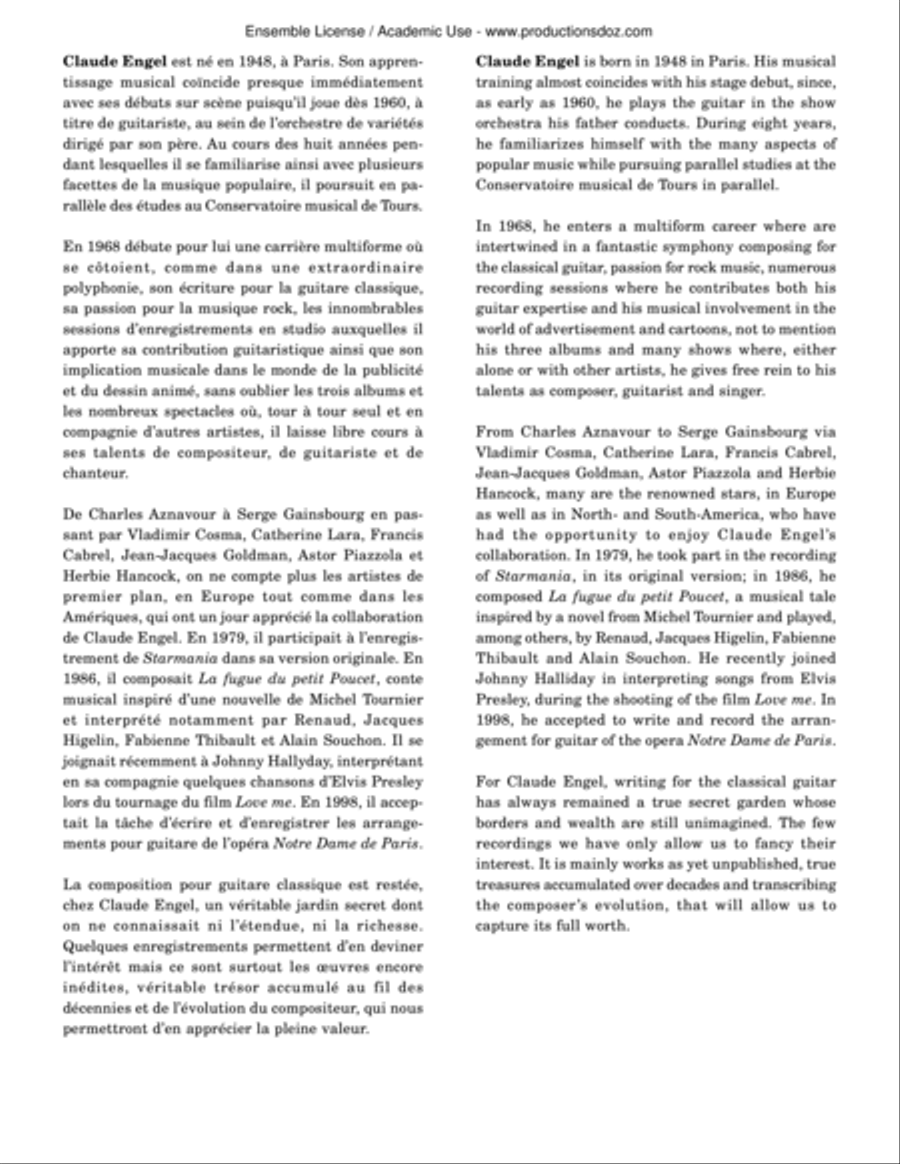 Guitare biguine Classical Guitar scores gallery preview page 2