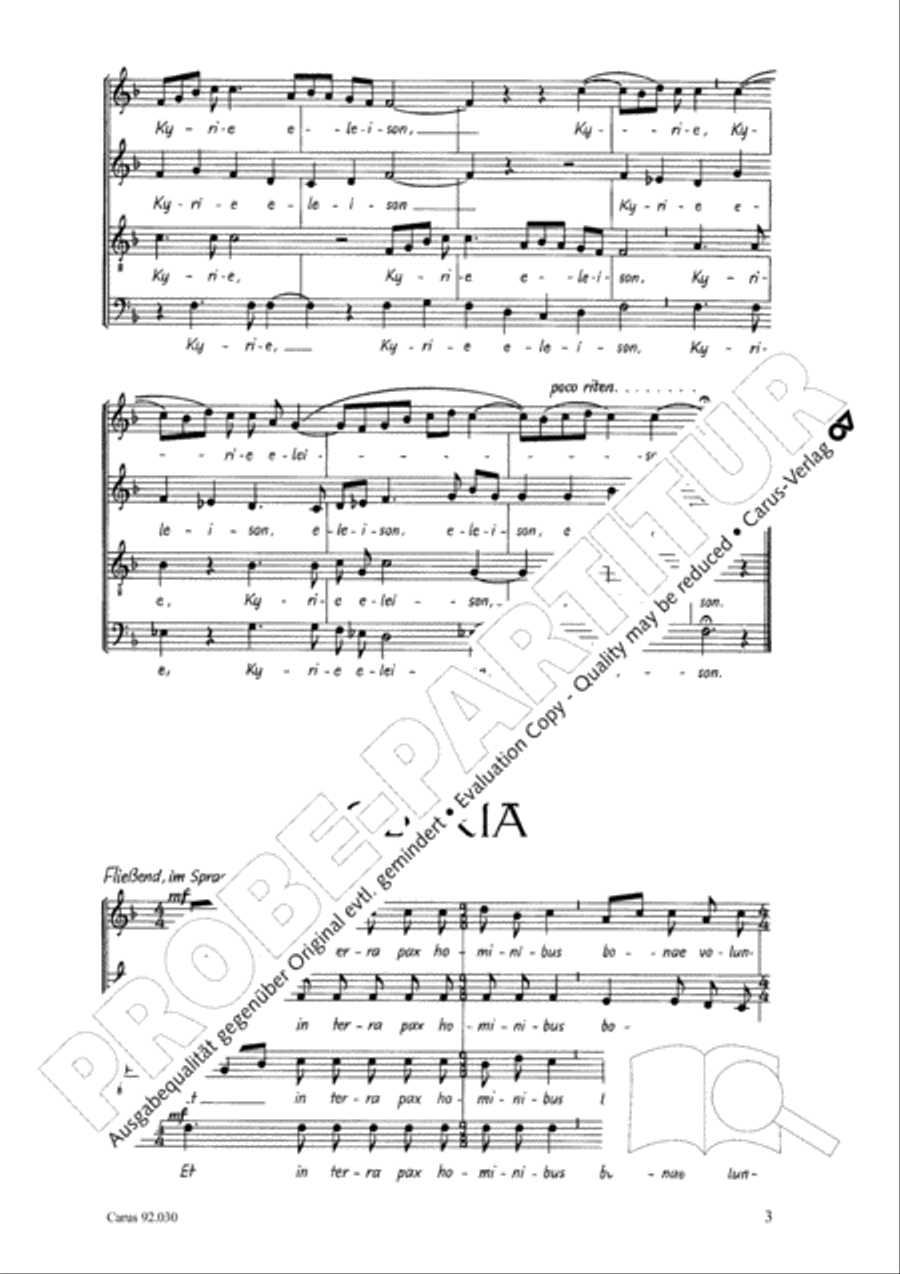 Kleine Messe in F 4-Part scores gallery preview page 4