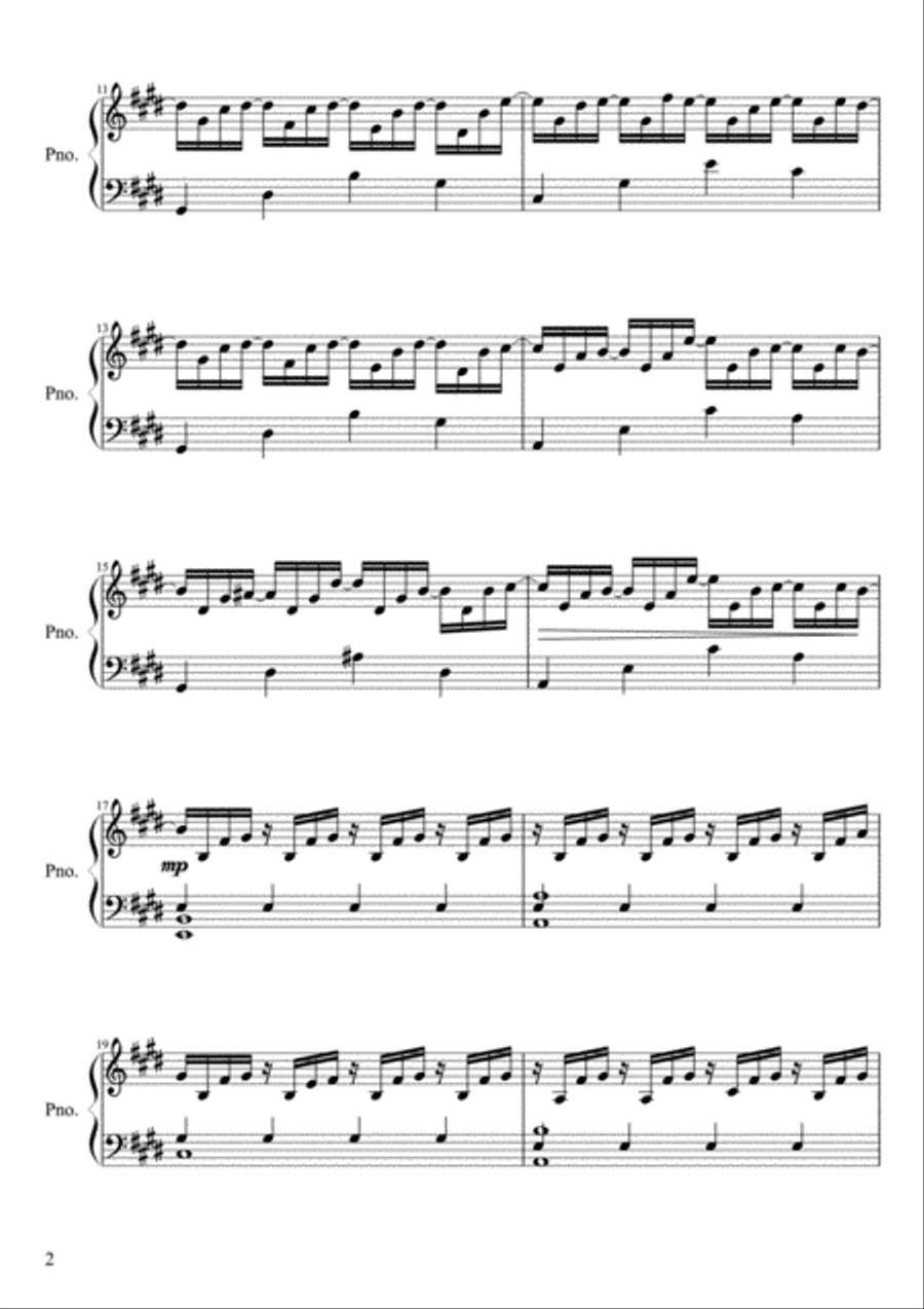 February - Heartbeats (from Seasons in Flight) Piano Solo scores gallery preview page 2