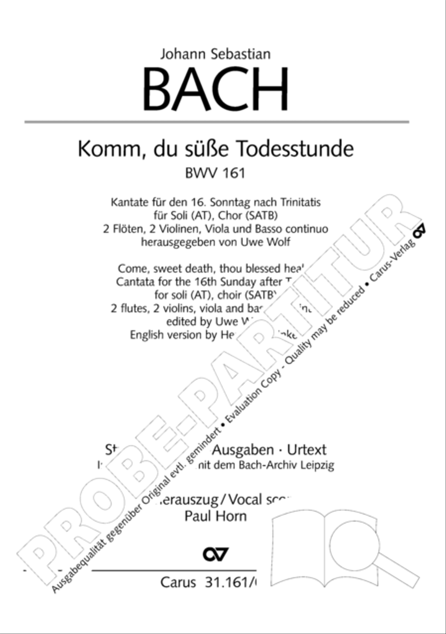 Komm, du susse Todesstunde 4-Part scores gallery preview page 2