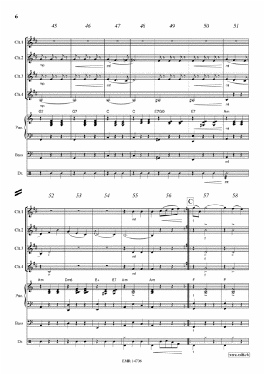 Donauwellen Clarinet scores gallery preview page 6