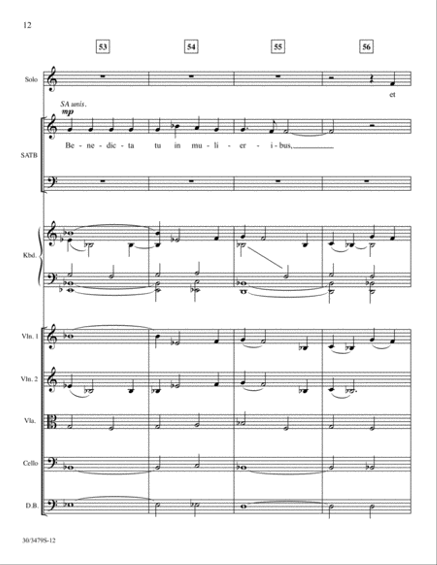 Ave Maria - String Ensemble Score and Parts Choir scores gallery preview page 14