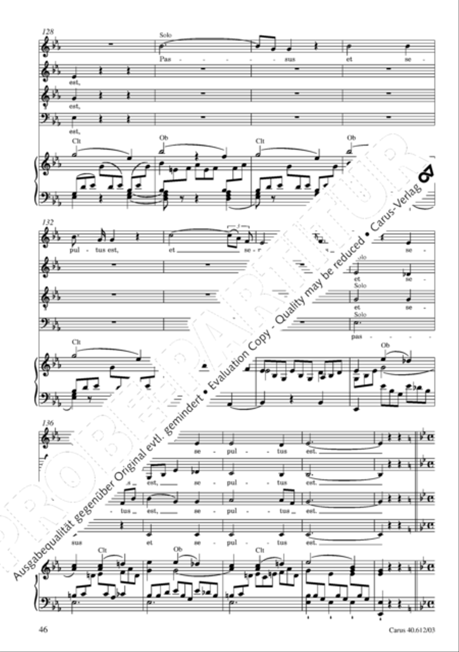 Harmoniemesse in B 4-Part scores gallery preview page 47