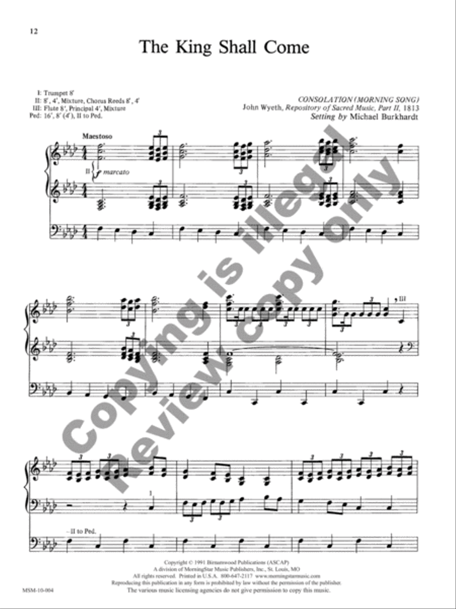 Five Advent Hymn Improvisations, Set 1 Organ scores gallery preview page 7