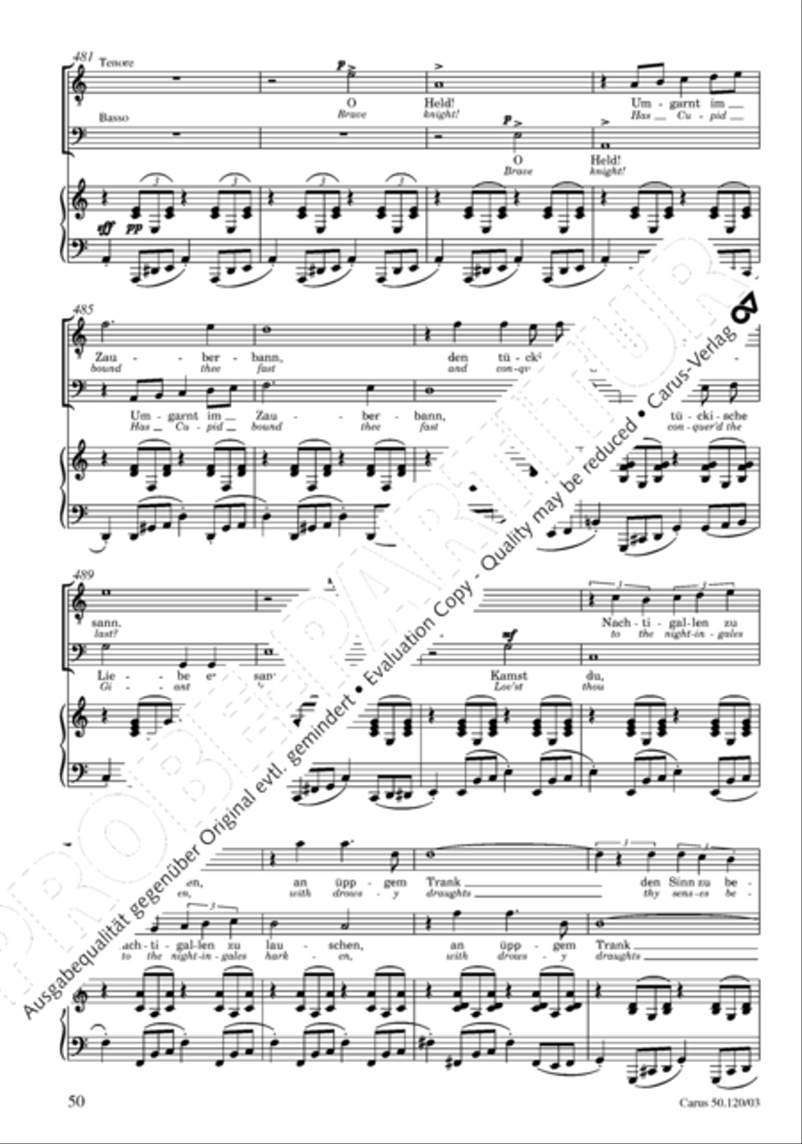 Christoforus + Das Tochterlein des Jairus (Gesamtausgabe, Bd. 9) 4-Part scores gallery preview page 51