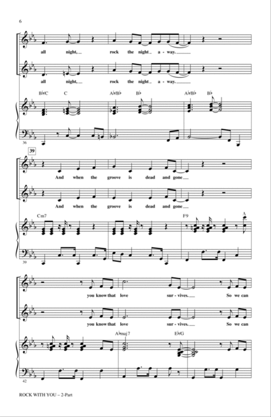 Rock With You - A Tribute to Michael Jackson (Medley) 2-Part scores gallery preview page 5