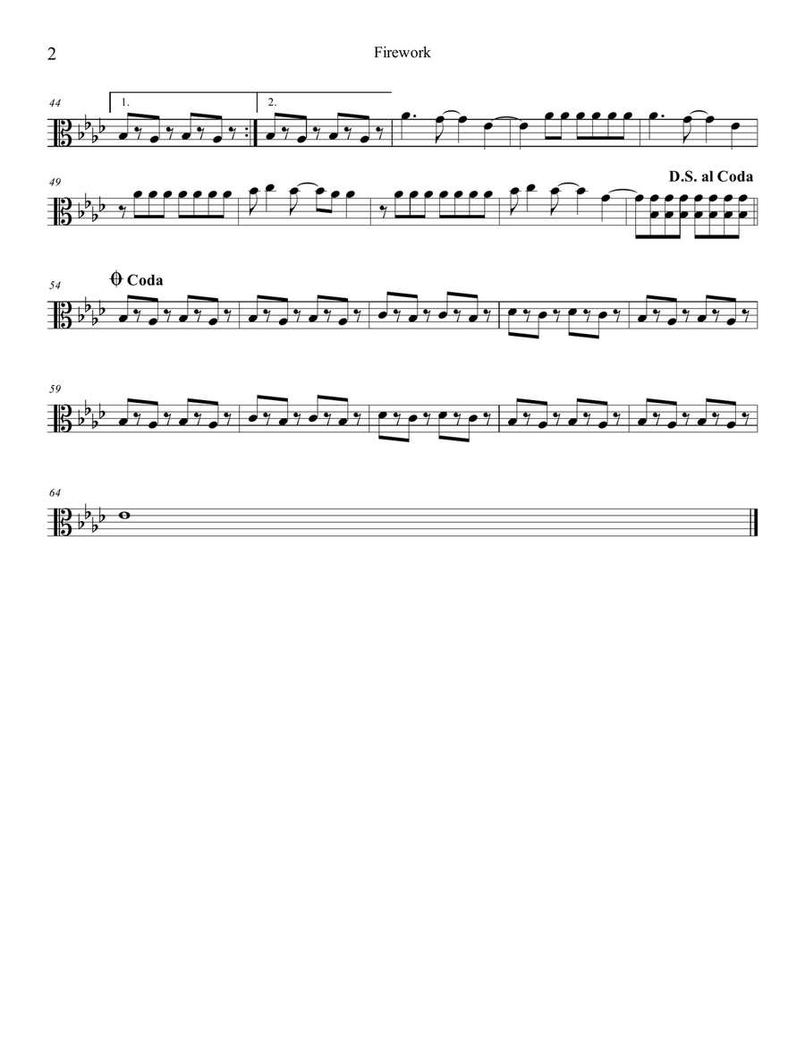 Firework Firework String Quartet scores gallery preview page 6
