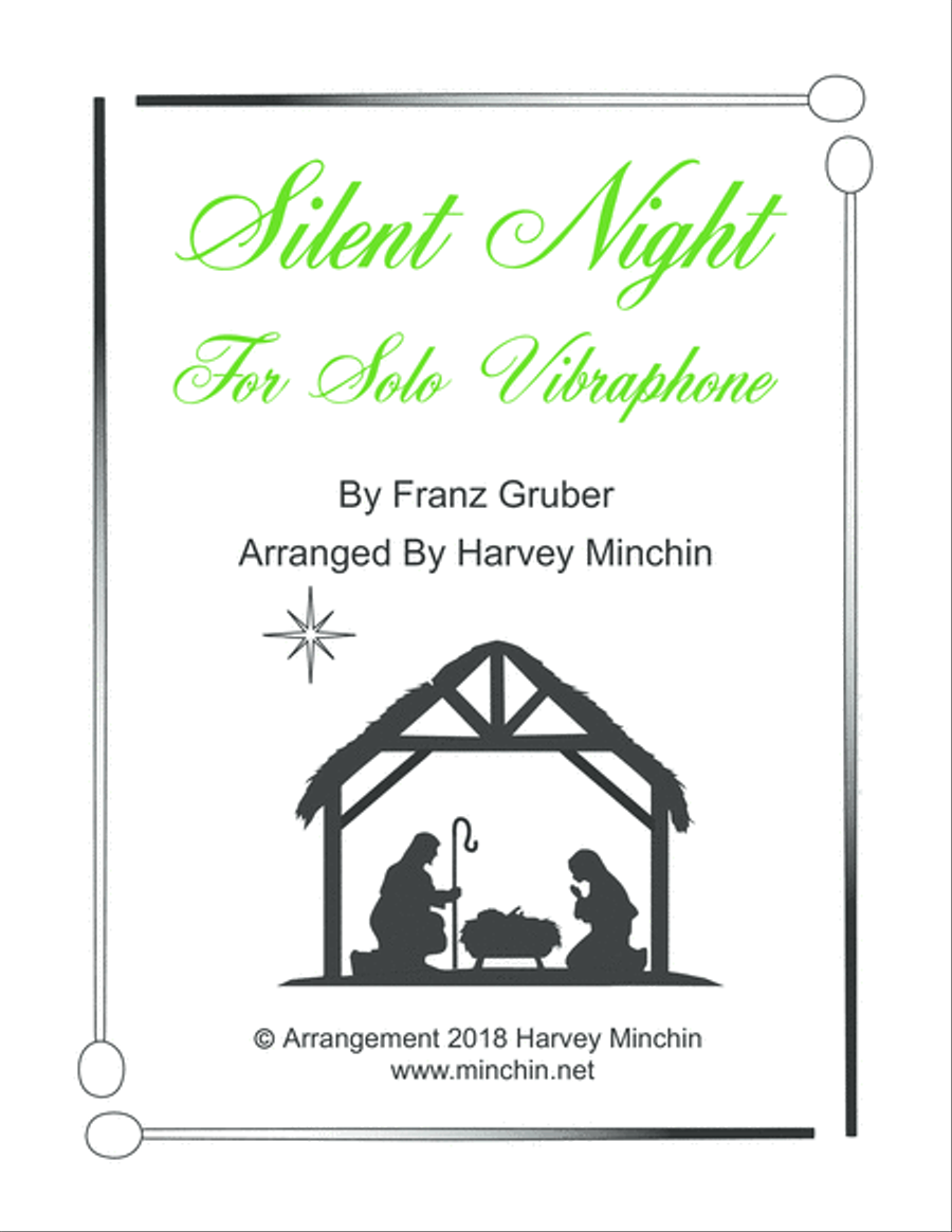 Silent Night for Solo Vibraphone Vibraphone scores gallery preview page 1