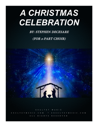 Book cover for A Christmas Celebration (for 2-part choir)