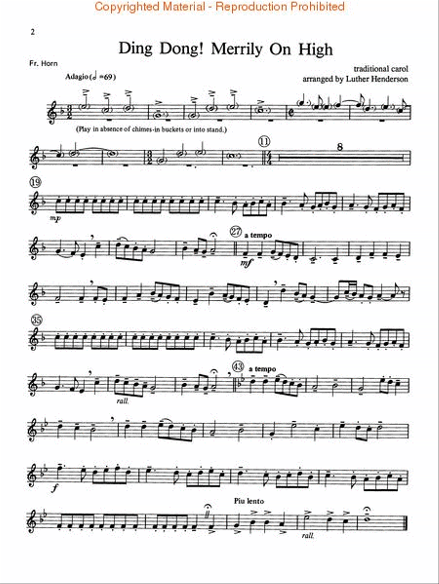 The Canadian Brass Christmas Horn scores gallery preview page 3