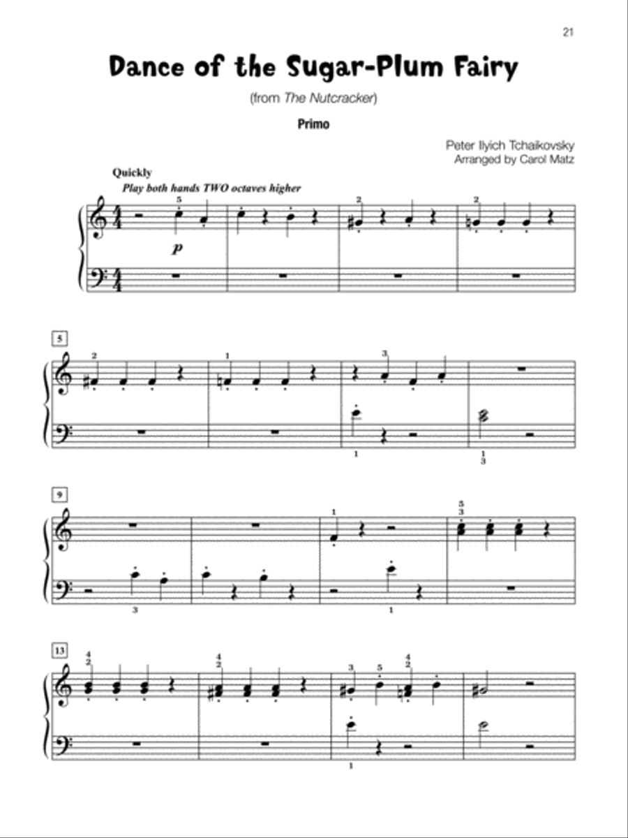 Famous & Fun Christmas Duets, Book 3 Small Ensemble scores gallery preview page 31