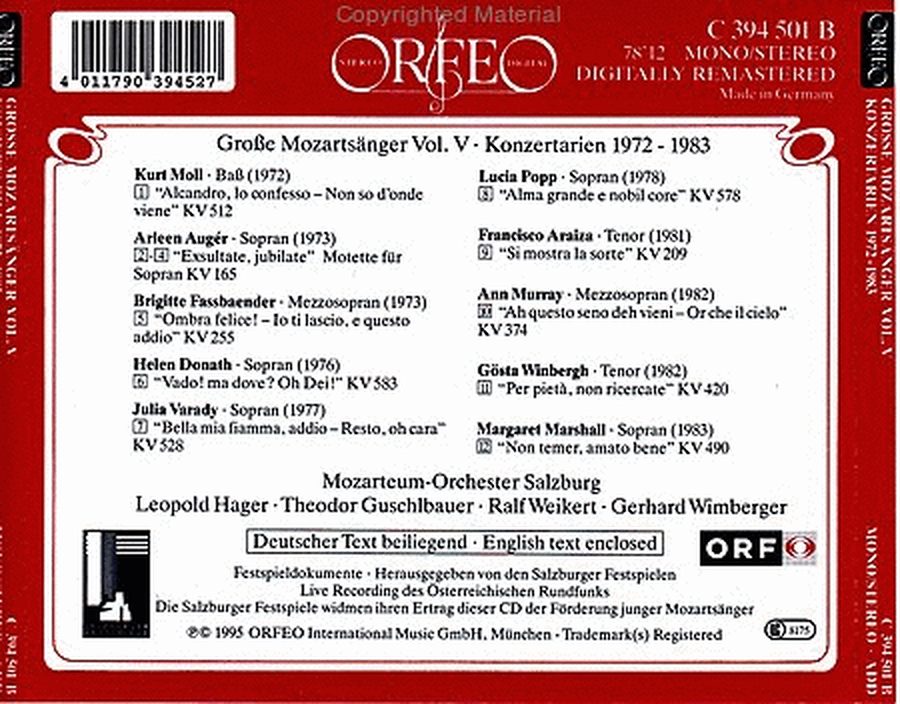 Volume 5: Konzertarien 1972-1983