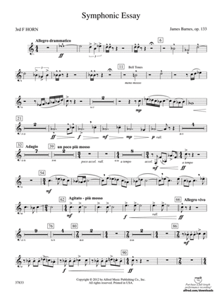 Symphonic Essay: 3rd F Horn