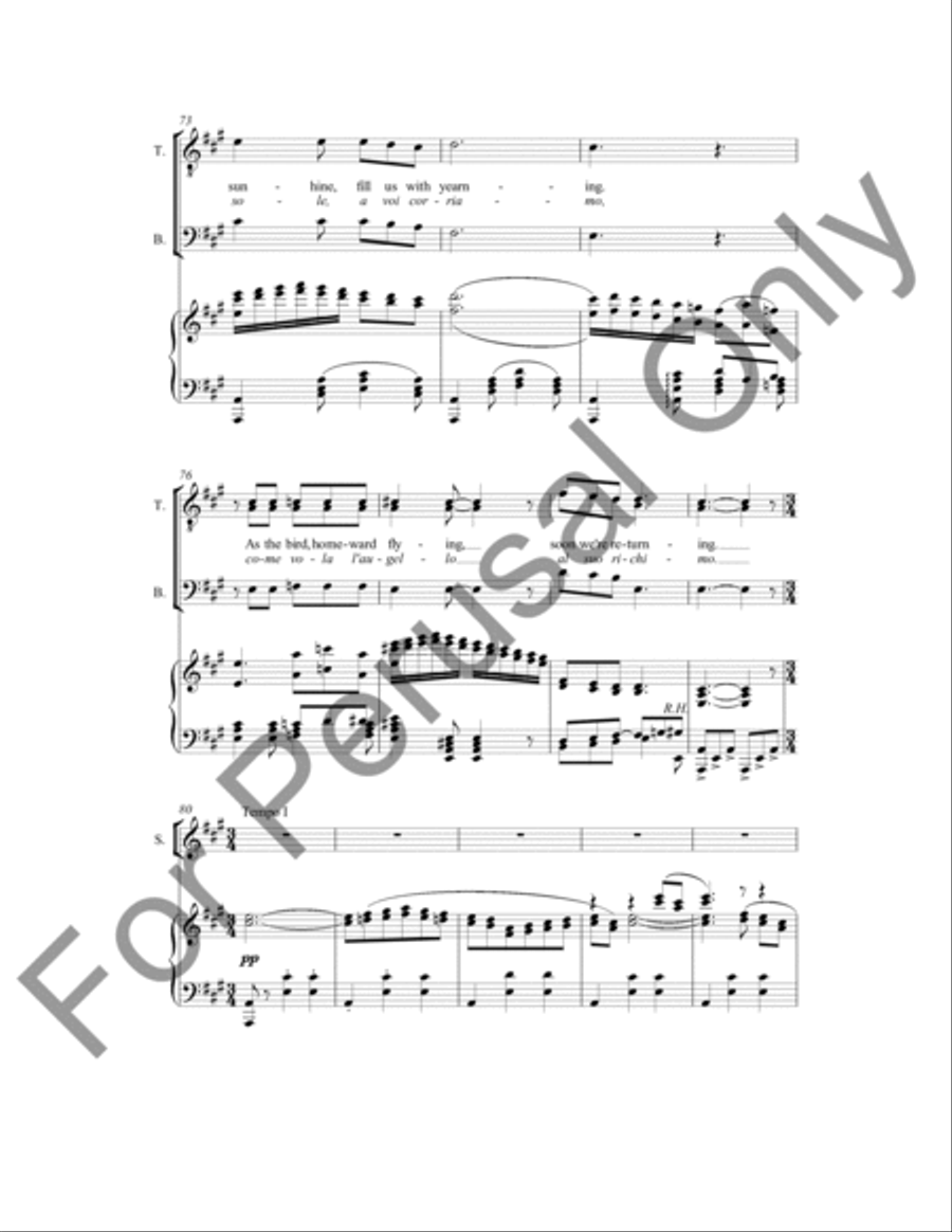Song Of Spring 4-Part scores gallery preview page 7