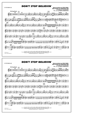 Book cover for Don't Stop Believin' - Bb Tenor Sax