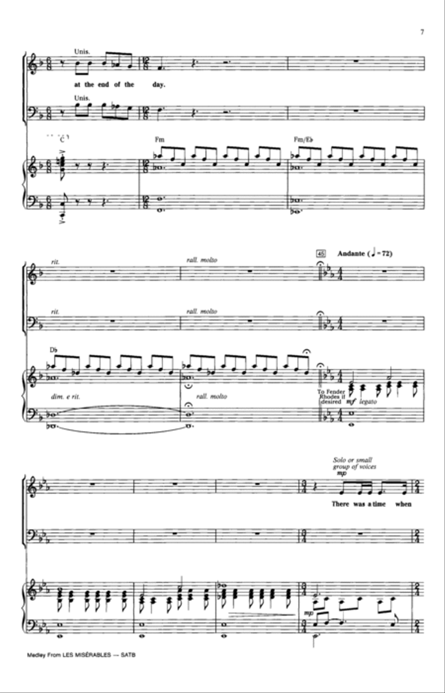 Les Miserables (Choral Medley) (arr. Ed Lojeski) 4-Part scores gallery preview page 6
