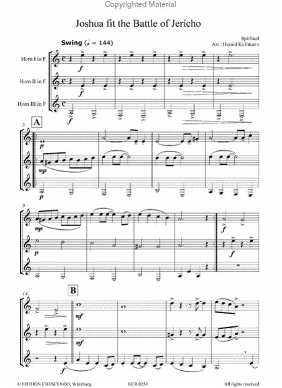 Gospels & Spirituals 2 Woodwind Trio scores gallery preview page 2