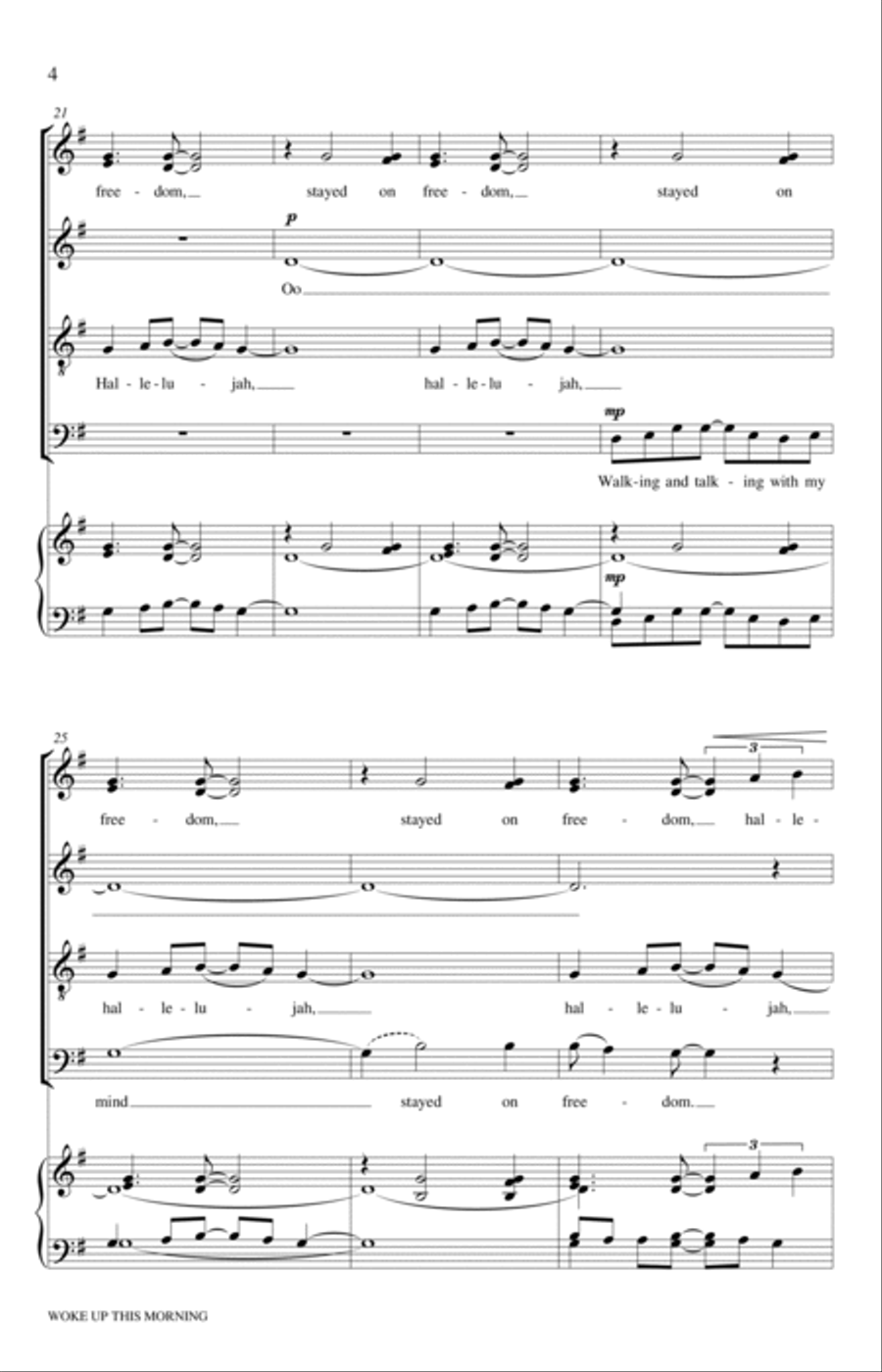 Woke Up This Morning Woke Up This Morning 4-Part scores gallery preview page 4