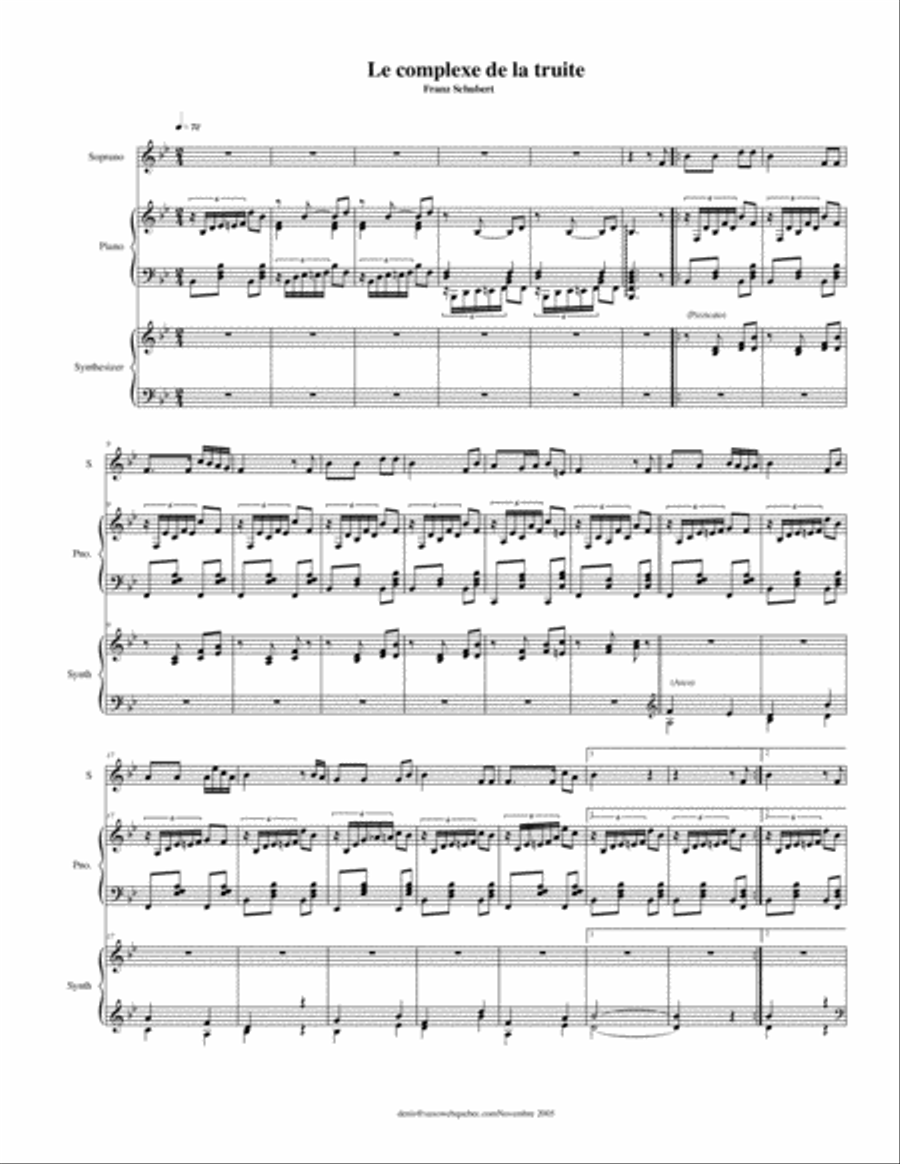 La truite (piano et clavier) image number null