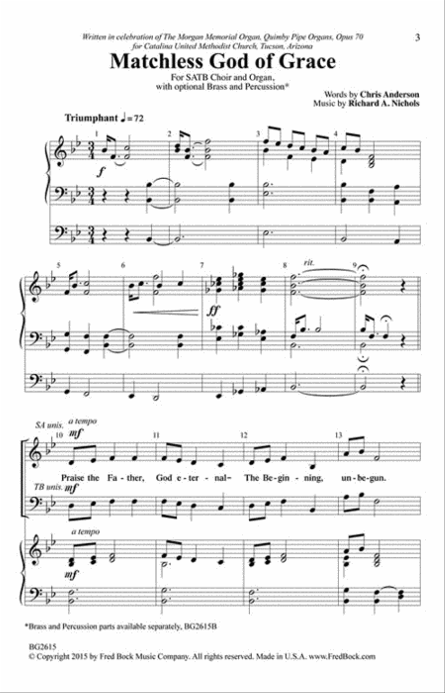 Matchless God of Grace Matchless God of Grace 4-Part scores gallery preview page 13