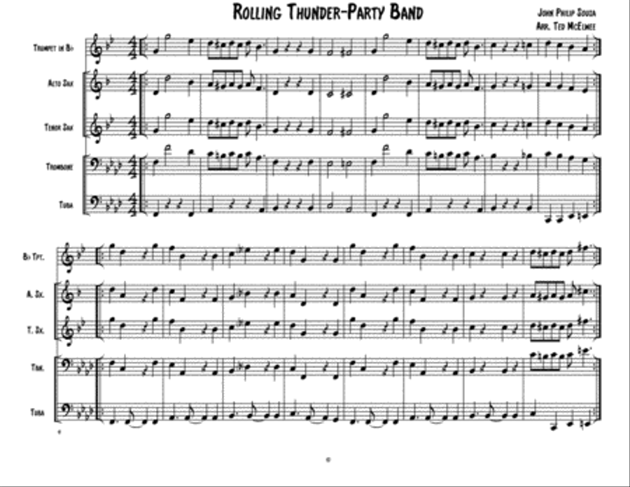 Rolling Thunder Jazz Ensemble scores gallery preview page 1
